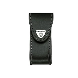 Etui Ceinture Victorinox Cuir Noir 2-4 Couches 91 mm Lampe de poche et Pierre à aiguiser