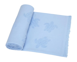 Strandlaken Vilebrequin Turtles Jacquard Flax Flower (100 x 180 cm)