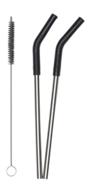 Straws Klean Kanteen Straws Stainless steel 2-Pack Black