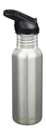 Water Bottle Klean Kanteen Classic Narrow 532ml Flip Seal Sport Cap Brushed Stainless
