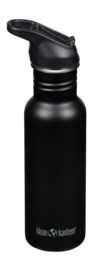 Water Bottle Klean Kanteen Classic Narrow 532ml Flip Seal Sport Cap Black