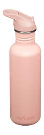 Water Bottle Klean Kanteen Classic 800ml Flip Seal Sport Cap Peach Parfait