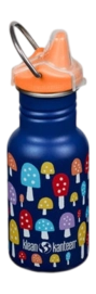 Waterfles Klean Kanteen Kids Classic Narrow 355ml Sippy Cap Mushrooms
