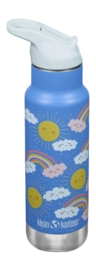 Bouteille Isotherme Klean Kanteen Enfant Classic Narrow 355ml Flip Seal Sport Cap Rainbows