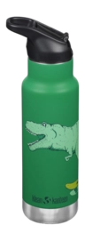 Bouteille Isotherme Klean Kanteen Enfant Classic Narrow 355ml Flip Seal Sport Cap Dino Skate
