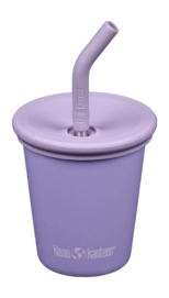 Drinkbeker Klean Kanteen Kids Kid Cup 296ml Straw Cap Paisly Purple
