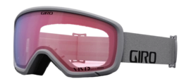 Masque de Ski Giro Unisex Ringo Grey Wordmark Vivid Infrared