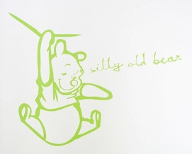 Muursticker Anel Silly Pooh Lime Groot