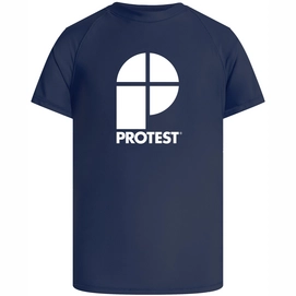 T-Shirt Protest Boys Berent Jr Rashguard Short Sleeve Night Skyblue-Maat 104
