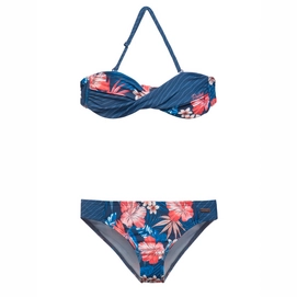 Bikini Protest Girls Flamingo Bandeau Jr Deep Cobalt