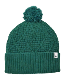 Mütze Black Diamond Cable Cuff Pom Beanie Laurel Green