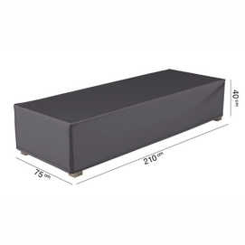 Loungebedhoes AeroCover Anthracite  (210 x 75 x 40 cm)