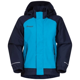 Jacke Bergans Knatten Polar Blue Navy Solid Dark Grey Kinder