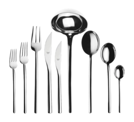 Besteckset Mepra Due Silber (75-delig)