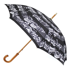 Regenschirm Blooming Brollies Notes Black White