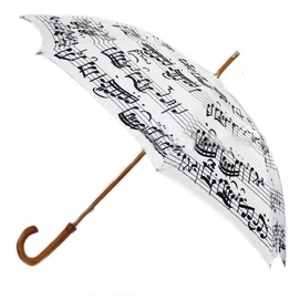 Regenschirm Blooming Brollies Notes White Black
