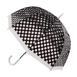 Paraplu Blooming Brollies Clear Dome Black Dots