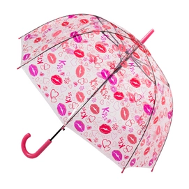 Regenschirm Blooming Brollies Clear Dome Kiss