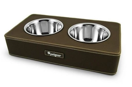 Voer- of Drinkbak Petgear Bruin Dubbel Rechthoek