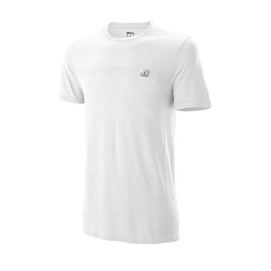 Tennisshirt Wilson Competition Seamless Crew White Herren