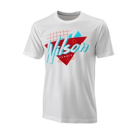 Tennisshirt Wilson Nostalgia Tech Tee White Herren