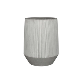 Bloempot Pottery Pots Ridged Harith High L White stripe 53 x 68 cm