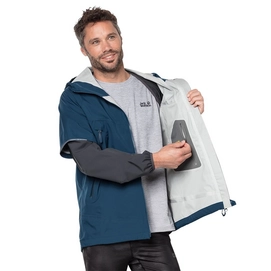 Jas Jack Wolfskin Men Pioneer Trail Poseidon Blue