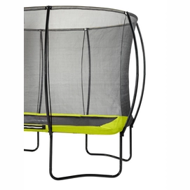 Trampoline EXIT Toys Silhouette Rectangular 366 x 244 Lime Safetynet