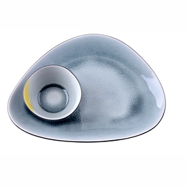 Bord Gastro Medium Spiegel Grey Blue Ovaal 22 x 16 cm (4-delig)