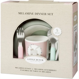Melamine Eetsetje Adventure Little Dutch Roze (5-delig)