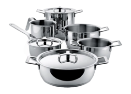 Cookware Set Alessi Pots & Pans (9-Piece)