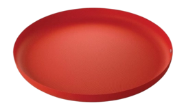 Dienblad Alessi Round Texture Red