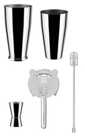Cocktail Shaker Alessi Lunar Eclipse (4-Piece)