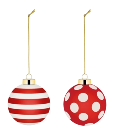 Weihnachtskugeln Alessi Delight Christmas Bauble Set 2 (2-teilig)