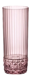 Longdrinkglas Bormioli Rocco America '20S Lilac Rose 40 cl (Set van 6)