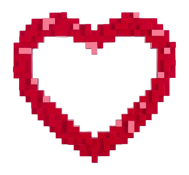 Spiegel Seletti Pixel Mirror Heart