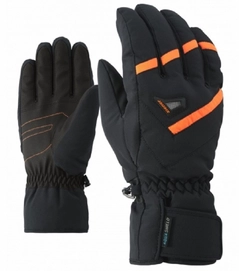 Handschoen Ziener Men Gary AS Black.Poison Orange