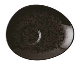 Soucoupe Arthur Krupp Porcelaine Eclipse Night 13,5 x 11 cm