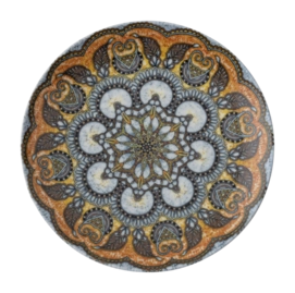 Breakfast Plate Arthur Krupp Porcelain Mandala B 20 cm