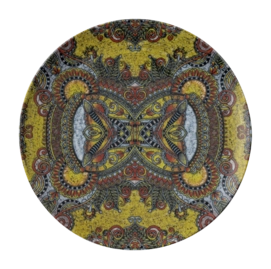 Assiette Plate Arthur Krupp Porcelaine Mandala D 27,5 cm