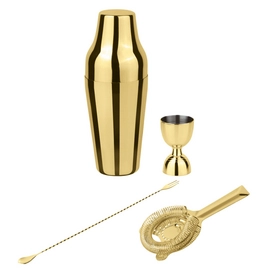 Cocktailset Paderno Parisian Mirror Gold (Set of 4)