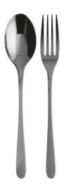 Set 2 Posate da portata in Acciaio Inox Sambonet Taste, Nero PVD