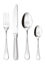Servizio posate da tavola in Acciaio Inox 24 pezzi Sambonet Perles, Argento lucido