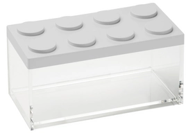 Storage Container Low Omada Brickstore White 1.5 L