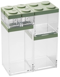 Opbergbox Omada Brickstore Hoog Sage Green (7-Delig)
