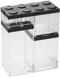Opbergbox Omada Brickstore Hoog Black (7-Delig)