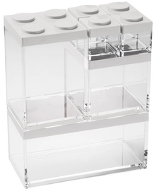 Opbergbox Omada Brickstore Laag White (7-Delig)