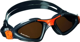 Schwimmbrille Aqua Sphere Kayenne Polarisierte Linsen Grau/Orange