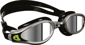 Schwimmbrille Aqua Sphere Kaiman EXO Mirrored Lens Silber Schwarz