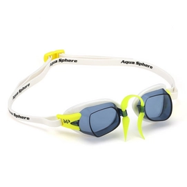 Schwimmbrille Michael Phelps Chronos Dark Lens Lime Weiß